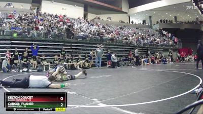 105 lbs Round 1 (6 Team) - Carson Planer, Indiana Gold vs Kelton Doucet, Kansas Anaconda