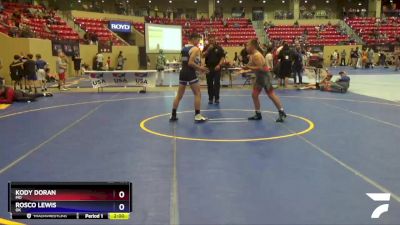 135 lbs Round 3 - Kody Doran, MO vs Rosco Lewis, OK