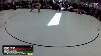 116 lbs Cons. Round 2 - Brody Pitner, Nebraska vs Colton Archer, Bennington High School Wrestling