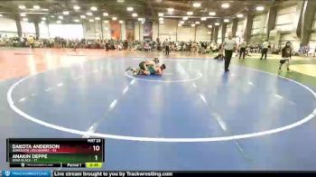 110 lbs Rd# 3 12:00pm Friday - Dakota Anderson, Agression Legionaries vs Anakin Deppe, Iowa Black