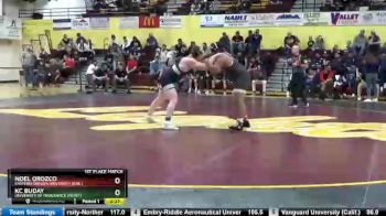 285 lbs 1st Place Match - Noel Orozco, Eastern Oregon University (Ore.) vs Kc Buday, University Of Providence (Mont.)