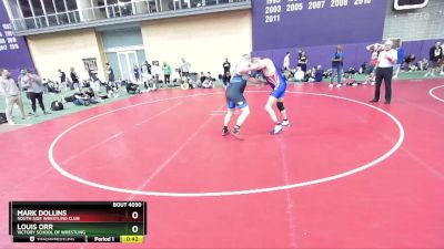 88-92 lbs Round 2 - Mark Dollins, South Side Wrestling Club vs Louis Orr, Victory School Of Wrestling