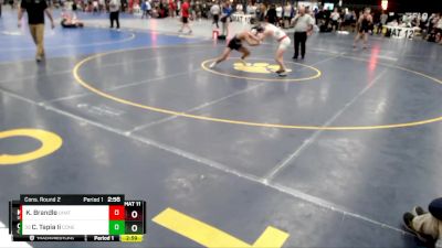 133 lbs Cons. Round 2 - Cervando Tapia Ii, Concordia (Neb.) vs Kooper Brandle, Unattached