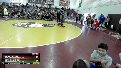 49-56 lbs Round 2 - Milah Ortega, Scrap Yard Garage Wrestling vs Sean Thompson, Toppenish USA Wrestling Club