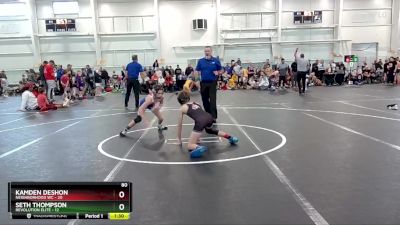 80 lbs Quarterfinals (8 Team) - Kamden Deshon, Neighborhood WC vs Seth Thompson, Revolution Elite