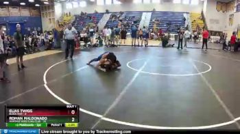 138 lbs Finals (2 Team) - Elias Twigg, Black Hive vs Roman Maldonado, Heritage Wrestling Club