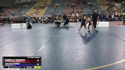 109 lbs Placement (4 Team) - Tehani Soares, Indiana Tech vs Gabrielle Medeiros, Campbellsville University