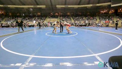 140 lbs Consi Of 8 #1 - Jaeden Johnson, Fort Gibson Youth Wrestling vs Jackson Burns, Geary Youth Wrestling