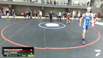 132 lbs Quarterfinal - Nicholas Richardson, FordDynastyWrestlingClub vs Wyatt Trogden, Washington