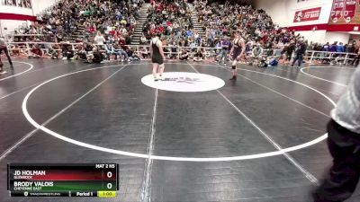 165 lbs Cons. Round 1 - Brody Valois, Cheyenne East vs JD Holman, Glenrock