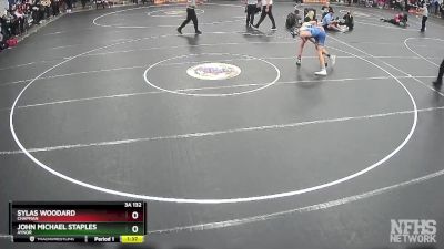 3A 132 lbs Quarterfinal - Sylas Woodard, Chapman vs John Michael Staples, Aynor