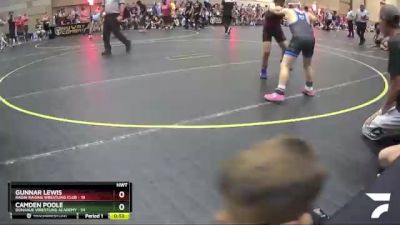 Round 1 (6 Team) - Camden Poole, Donahue Wrestling Academy vs Gunnar Lewis, Ragin Raisins Wrestling Club