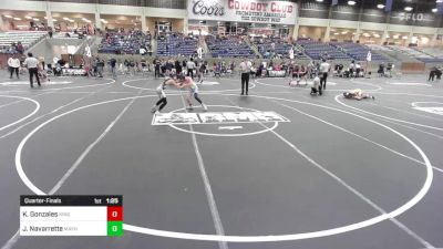 82 lbs Quarterfinal - Kalijah Gonzales, Kingdom vs Johnathan Navarrette, Mayhem