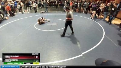 120 lbs Cons. Round 5 - Derek Dunlop, Lakeside vs Adrian Shima, Chiawana