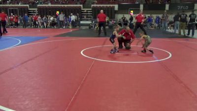 37 lbs 5th Place Match - Ryal Johnson, Fergus Wrestling Club vs Erik Polson, Thermopolis Wrestling Club