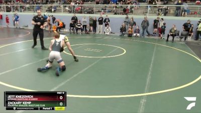 125 lbs Round 3 - Zackary Kemp, Soldotna Whalers Wrestling Club vs Jett Knezovich, Interior Grappling Academy