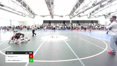 154-H lbs Round Of 32 - Tommy Kousis, Red Nose Wrestling School vs Jaden De La Barrera, 40+