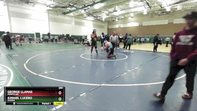 285 lbs Cons. Round 4 - Ezekiel Lucero, Damien vs George Llamas, Montclair