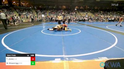 92 lbs Semifinal - Tru Jones, Elgin Wrestling vs Watson Brownrigg, Sperry Wrestling Club