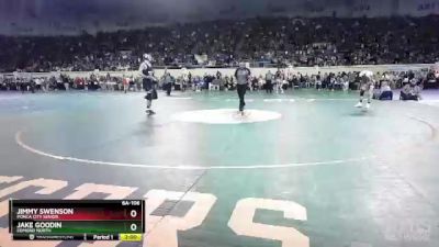 6A-106 lbs Quarterfinal - Jake Goodin, Edmond North vs Jimmy Swenson, Ponca City Senior