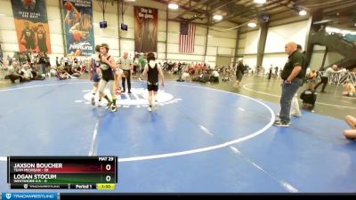 92 lbs Rd# 10- 4:00pm Saturday Final Pool - Jaxson Boucher, Team Michigan vs Logan Stocum, Westshore D.S