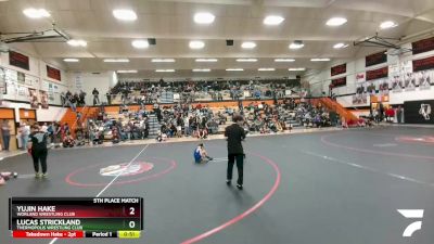 53 lbs 5th Place Match - Yujin Hake, Worland Wrestling Club vs Lucas Strickland, Thermopolis Wrestling Club