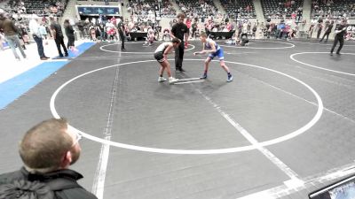 85 lbs Consolation - Colt Ragsdale, Pryor Tigers vs Bryson Harris, HURRICANE WRESTLING ACADEMY