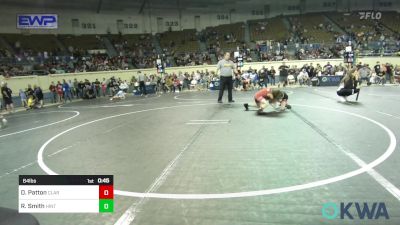 64 lbs Consi Of 4 - Drake Patton, Claremore Wrestling Club vs Rhett Smith, Hinton Takedown Club