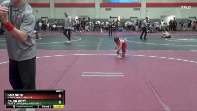 90 lbs Quarterfinal - Sam Noto, Elevate Wrestling Club vs Caleb Hott, Skull & Crossbones Wrestling C