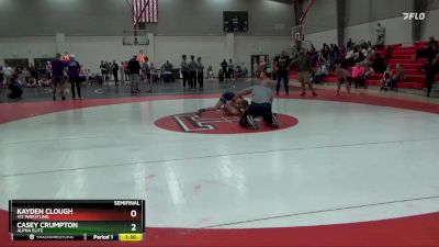 110 lbs Semifinal - Casey Crumpton, Alpha Elite vs Kayden Clough, 411 Wrestling