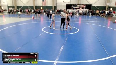 115-126 lbs Quarterfinal - Eleanor Shinn, Clarke vs Kayton Kneebone, Platte Valley