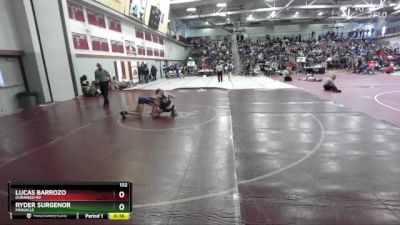 132 lbs Cons. Round 2 - Ryder Surgenor, Pinnacle vs Lucas Barrozo, Durango NV