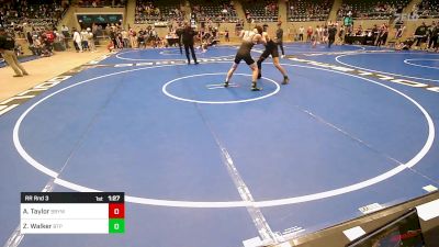 170 lbs Rr Rnd 3 - Aadin Taylor, Broken Bow Youth Wrestling vs Zaybrion Walker, Tulsa Blue T Panthers