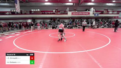 113 lbs Round Of 16 - Christian Grimaldi, Whitman-Hanson vs Adam Distasio, Hopkinton