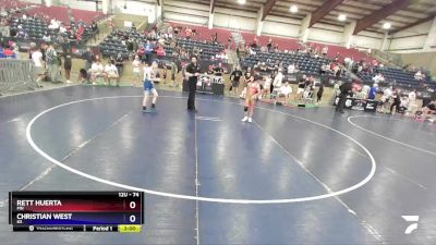 74 lbs Cons. Round 3 - Rett Huerta, MN vs Christian West, KS