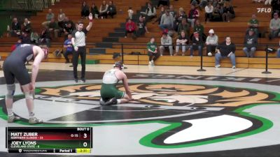 184 lbs Joey Lyons, Cleveland State vs Matt Zuber, Northern Illinois