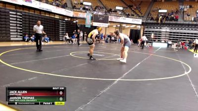 285 lbs Cons. Round 1 - Jack Allen, Unattached vs Jaxson Thomas, Fort Hays State University