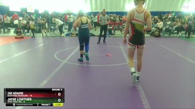 130 lbs Round 3 (8 Team) - JW Adams, Backyard Brawlers vs Jayse Lowther, Ohio Gold 10k