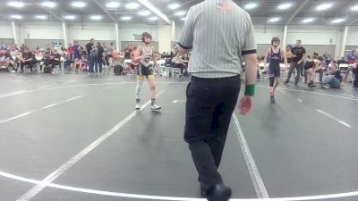 92-96 lbs Round 2 - Aiden Hollis, VA Team Predator vs Cale Wimberly, Canes Wrestling Club