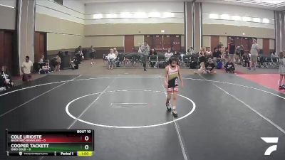 46 lbs Round 4 (6 Team) - Cole Urioste, Backyard Brawlers vs Cooper Tackett, Ohio Gold