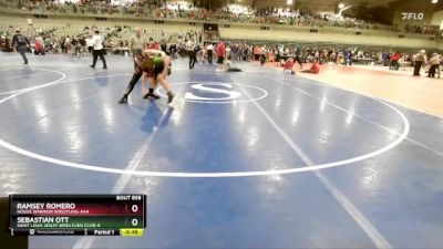 125 lbs Cons. Round 3 - Sebastian Ott, Saint Louis Jesuit Wrestling Club-A vs Ramsey Romero, Rogue Warrior Wrestling-AAA