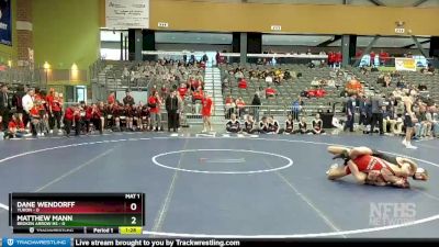 144 lbs Quarterfinals (8 Team) - Dane Wendorff, Yukon vs Matthew Mann, Broken Arrow Hs