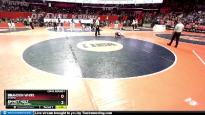 1A 106 lbs Cons. Round 1 - Brandon White, Dakota vs Emmitt Holt, St. Joseph (S.J.-Ogden)