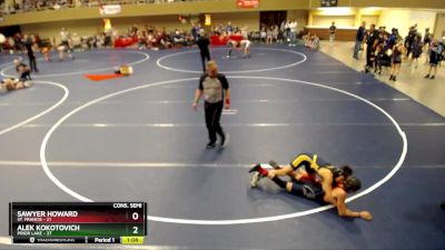 92 lbs Semis & 1st Wrestleback (8 Team) - Sawyer Howard, St. Francis vs Alek Kokotovich, Prior Lake