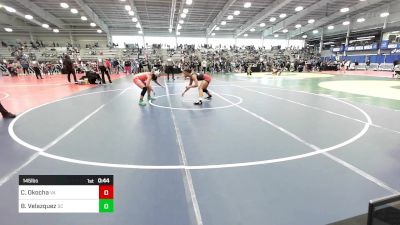 145 lbs Consi Of 16 #2 - Ciyanna Okocha, VA vs Brismar Velazquez, SC