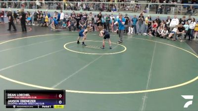 63 lbs Round 4 - Dean Loechel, North Pole Wrestling Club vs Jaxson Ebenezer, Soldotna Whalers Wrestling Club