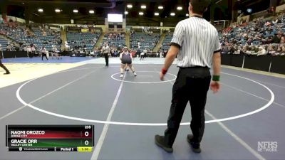 235 lbs Quarterfinal - Naomi Orozco, Dodge City vs Gracie Orr, Valley Center