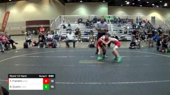 70 lbs Round 1 (4 Team) - Brody Gustin, Lowell WC vs Tyson Franklin, ARES Red