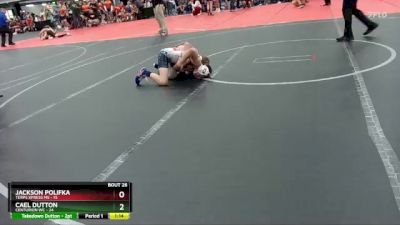 105 lbs Round 6 (10 Team) - Jackson Polifka, Terps Xpress MS vs Cael Dutton, Centurion WC