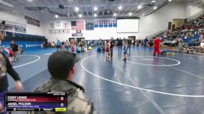 58-63 lbs Quarterfinal - Cody Lewis, Glenrock Wrestling Club vs Aksel Polson, Thermopolis Wrestling Club